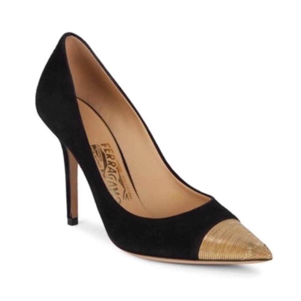 👠 Salvatore Ferragamo Suede Stiletto Pumps, 8.5B